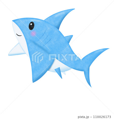 shark cartoon isolated on white shark cartoon isolated on white 110026173