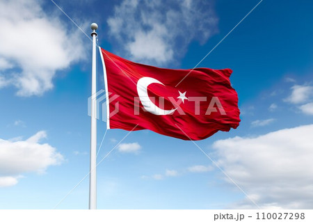 トルコの国旗のイメージ01 110027298