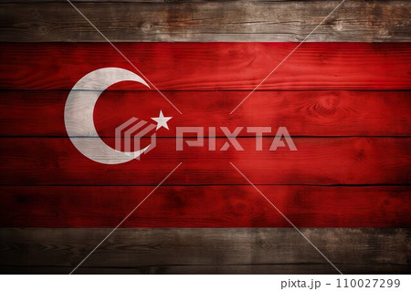 トルコの国旗のイメージ02 110027299