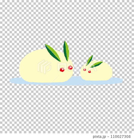 Snow rabbit illustration 110027308