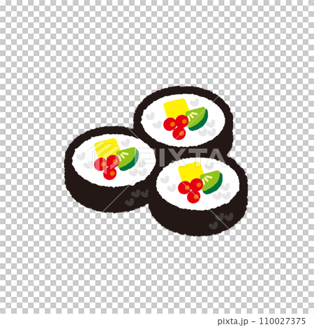 切海苔卷的插圖 切海苔卷的插圖 110027375
