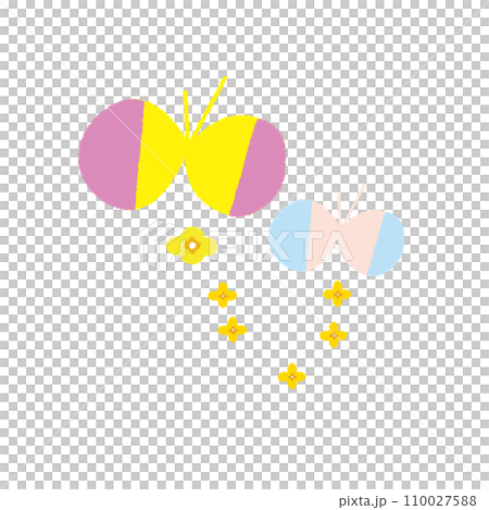 春のデザインのちょうちょ 春のデザインのちょうちょ 110027588