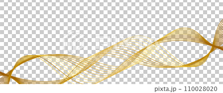 豪華抽象橫幅黑色 & 金色 110028020