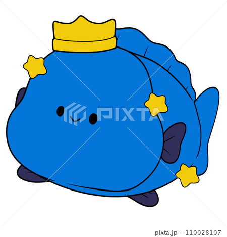The illustration of a fish 110028107