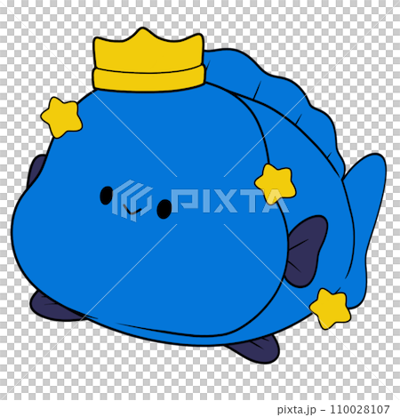 The illustration of a fish 110028107