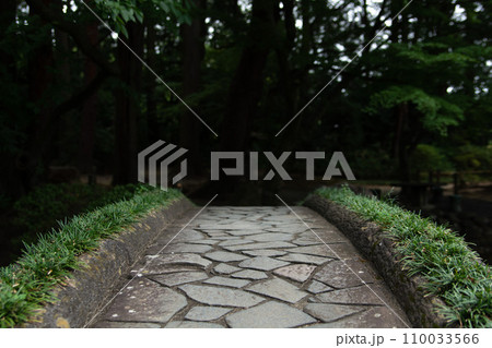 石畳の廻廊 背景・壁紙 石畳の廻廊 背景・壁紙 110033566