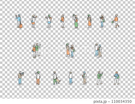 簡單的路人套裝 110034350