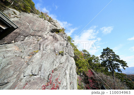 太郎坊宮(太郎坊・阿賀神社)展望台から見る夫婦岩 太郎坊宮(太郎坊・阿賀神社)展望台から見る夫婦岩 110034963