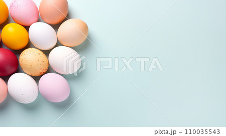 AI art colorful egg background カラフルな卵の背景 AI art colorful egg background カラフルな卵の背景 110035543