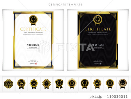 賞状186　certificate　award　表彰状　celebration 110036011