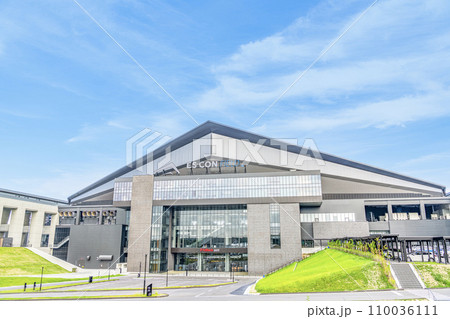 北海道北広島市 北海道ボールパークFビレッジの代表的な建物エスコンフィールドHOKKAIDO 北海道北広島市 北海道ボールパークFビレッジの代表的な建物エスコンフィールドHOKKAIDO 110036111
