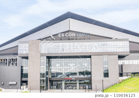北海道北広島市 北海道ボールパークFビレッジの代表的な建物エスコンフィールドHOKKAIDO 北海道北広島市 北海道ボールパークFビレッジの代表的な建物エスコンフィールドHOKKAIDO 110036125