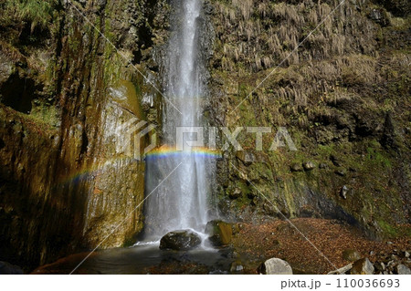 赤城山南面の虹架かる滝沢の不動滝 赤城山南面の虹架かる滝沢の不動滝 110036693