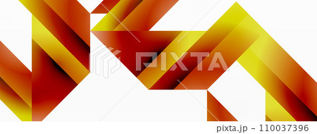 Geometric purity on white - lines, squares, triangles unite. Minimalist harmony in elegant simplicity Geometric purity on white - lines, squares, triangles unite. Minimalist harmony in elegant simplicity 110037396