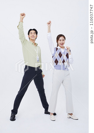 collaborative business fighting man and woman photo collaborative business fighting man and woman photo 110037747