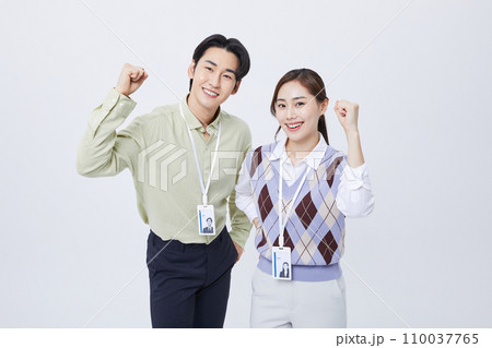 collaborative business fighting man and woman photo collaborative business fighting man and woman photo 110037765