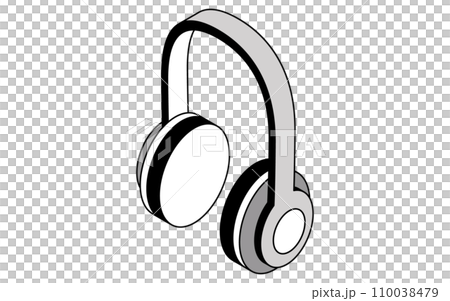 ノイズキャンセリングヘッドホン　手軽に使える騒音対策グッズのイラスト 110038479