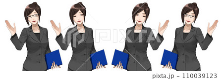 スーツを着た女性 スーツを着た女性 110039123