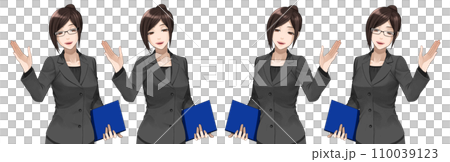 スーツを着た女性 スーツを着た女性 110039123