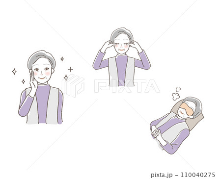 目元のトラブル対策イラストセット 110040275