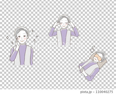 目元のトラブル対策イラストセット 110040275