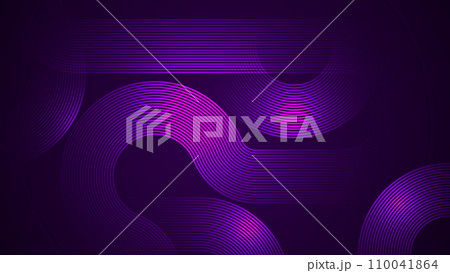 Dark violet abstract background with serpentine style lines as the main component. 110041864