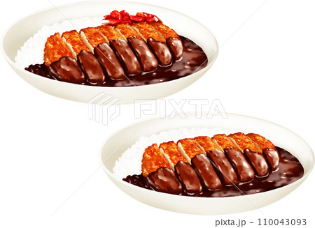 カツカレー 福神漬け カレーライス トンカツ 110043093