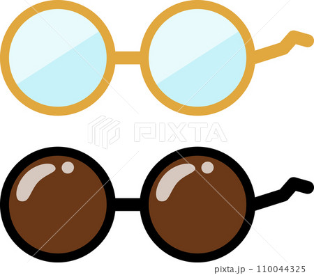 レンズが丸い眼鏡、丸眼鏡 110044325