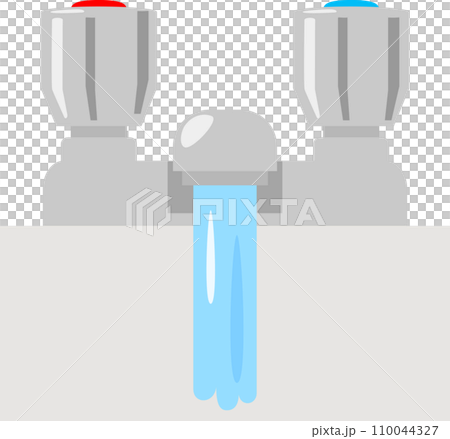 帶手柄的冷熱水水龍頭 110044327