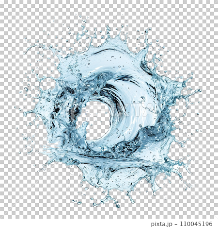 Dynamic Water Splashes with Wave Swirls and Droplets, Perfect for Environmental and Natural Themes on Transparent Canvas, Ai generative Dynamic Water Splashes with Wave Swirls and Droplets, Perfect for Environmental and Natural Themes on Transparent Canvas, Ai generative 110045196