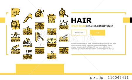 Ingrown Hair Problem Treatment landing header vector 110045411