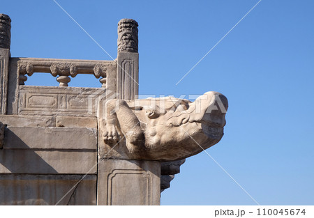 Ancient stone dragon, Palace of Heavenly Purity Qianqinggong in Forbidden city, Beijing 110045674