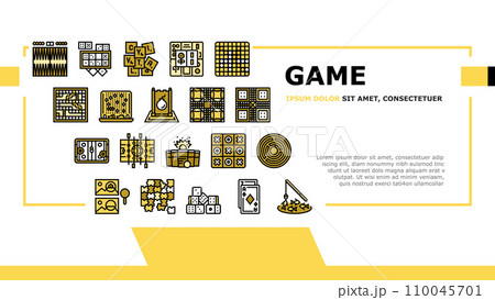 game table play board landing header vector 110045701