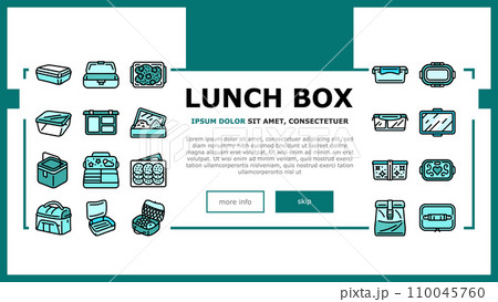 lunch box food school meal landing header vector lunch box food school meal landing header vector 110045760