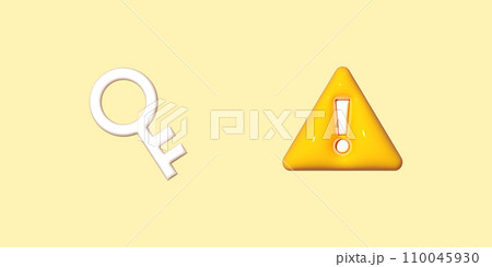 3D stereoscopic icon 110045930