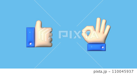 3D stereoscopic icon 3D stereoscopic icon 110045937