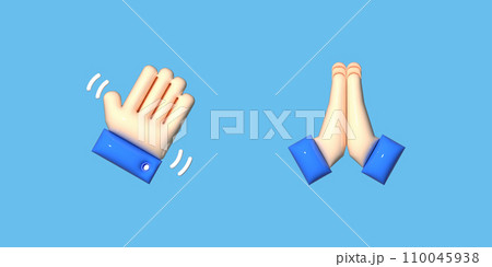 3D stereoscopic icon 110045938