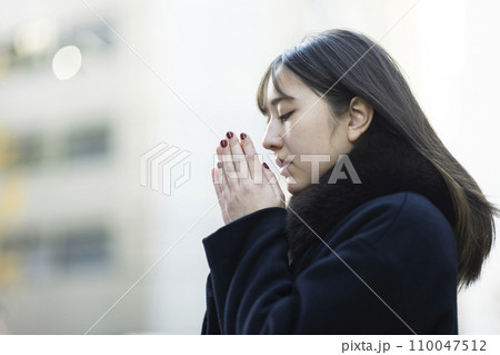 東京で暮らす若い女性 110047512