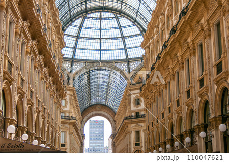 Italy, Milan, Interior of the Victor Emmanuel II Gallery 110047621