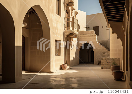 Traditional Arabian Alleyway 110048431