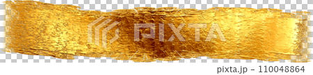 Metallic gold brush stroke. Metallic gold brush stroke. 110048864