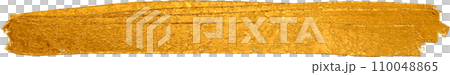 Metallic gold brush stroke. Metallic gold brush stroke. 110048865