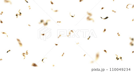 golden confetti background for festival decoration vector illustration 110049234