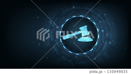 Internet law on a Dark Blue background. 110049835