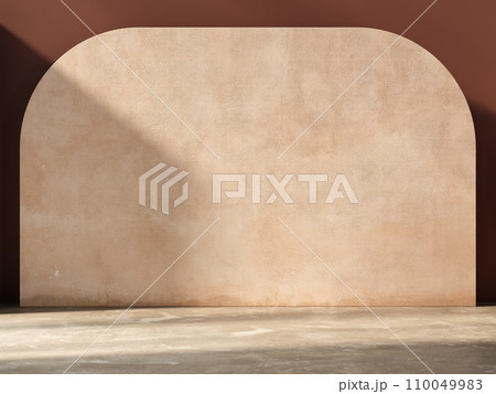 Architecture composition with plaster wall. 3d render illustration. Architecture composition with plaster wall. 3d render illustration. 110049983