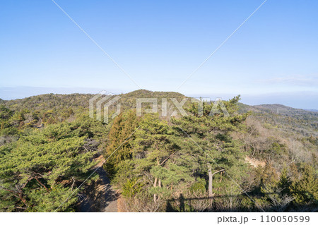 鬼ノ城の角楼から見た景色（鬼城山） 110050599