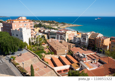 View of the rooftops of the city of Tarragona, Catalonia, Spain. High quality photo View of the rooftops of the city of Tarragona, Catalonia, Spain. High quality photo 110051322