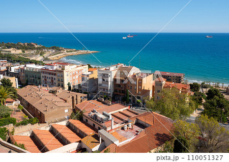 View of the rooftops of the city of Tarragona, Catalonia, Spain. High quality photo 110051327