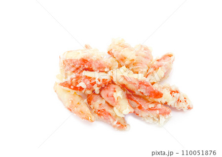 おいしいカニカマの天ぷら【白背景・切り抜き】 おいしいカニカマの天ぷら【白背景・切り抜き】 110051876
