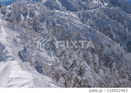 武尊山から剣ヶ峰山に向かう登山道 110052463